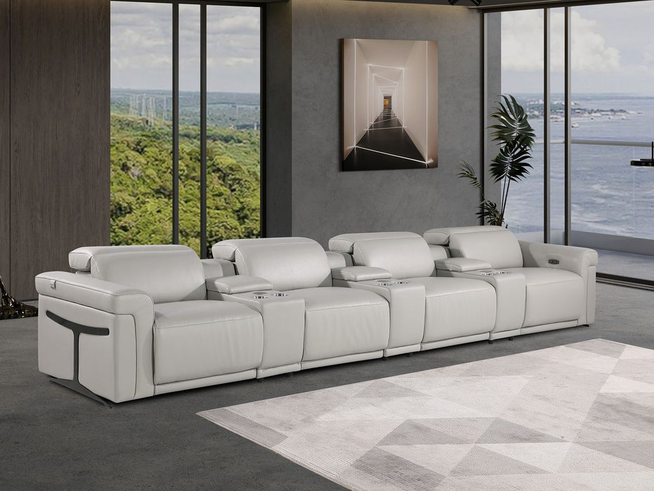 1126 - 7-Piece Modular Power Reclining Sofa In With 4 Power Recliners & Power Headrests