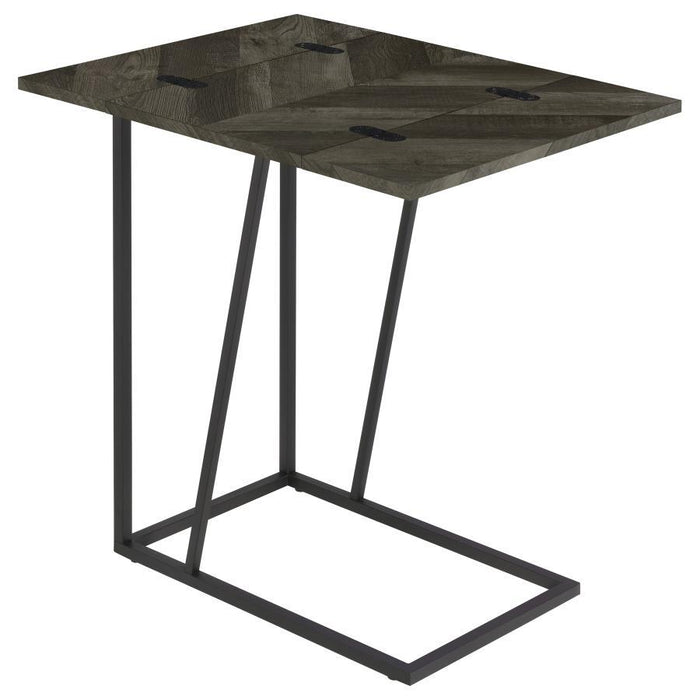 Carly - Expandable Engineered Wood C-Shaped Side Table