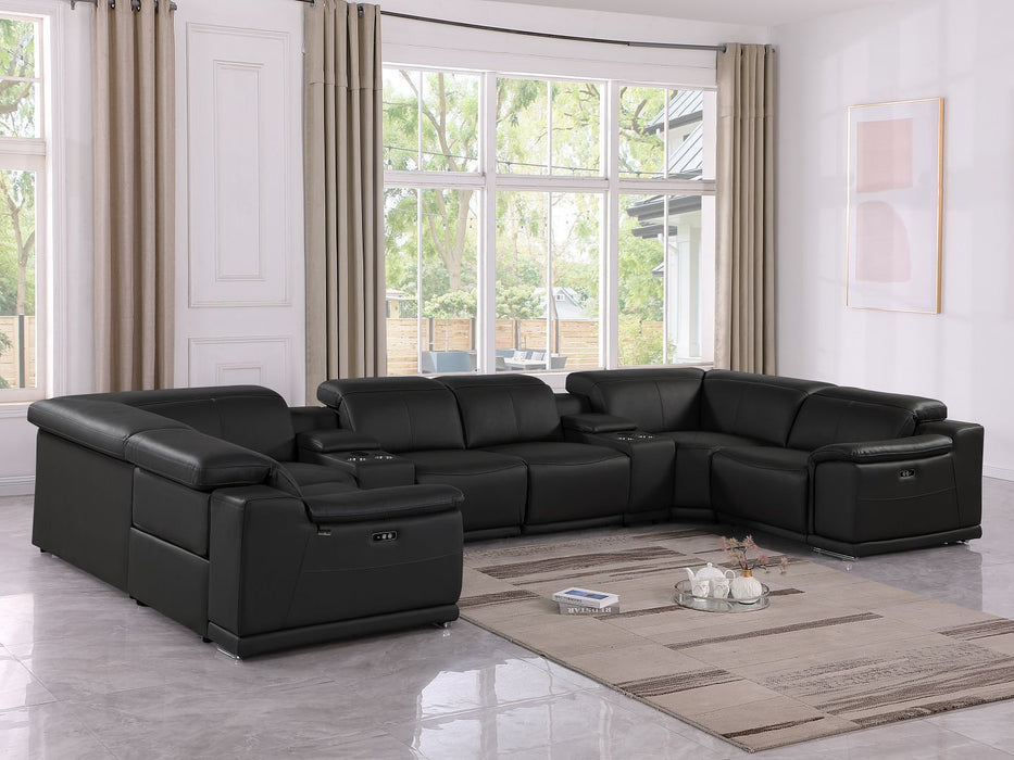 9762 - 8-Piece U Shaped Sectional Sofa With 2 Power Recliners