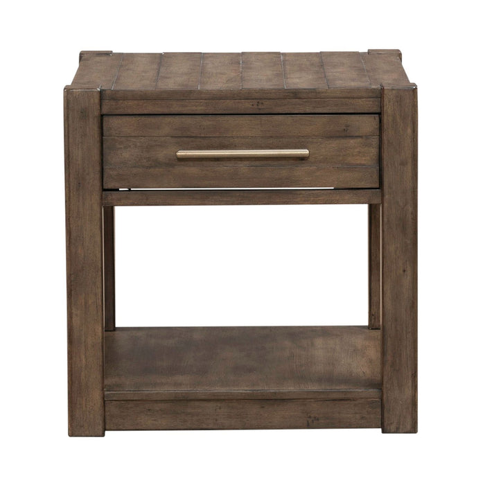 Broadmore - Drawer End Table - Brown