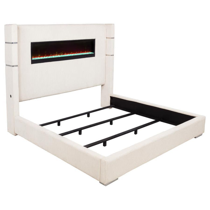 Tisdall - Upholstered Fireplace Bed