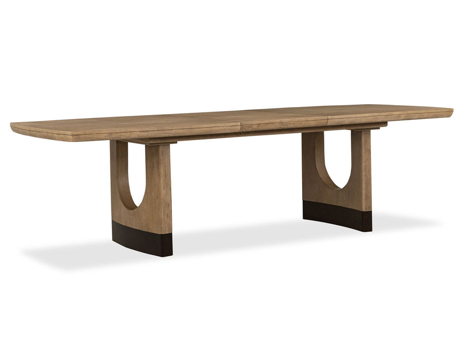 Tristan - Extendable Trestle Dining Table - Swiss Coffee