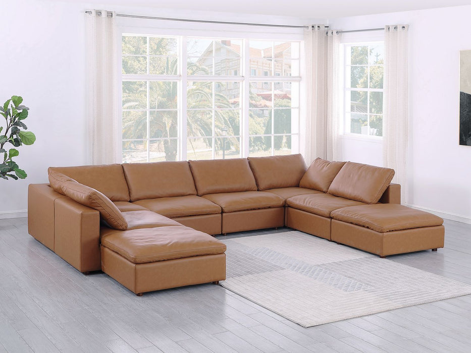 1100 - Top-Grain Italian Leather 8-Piece Sectional With Chaise