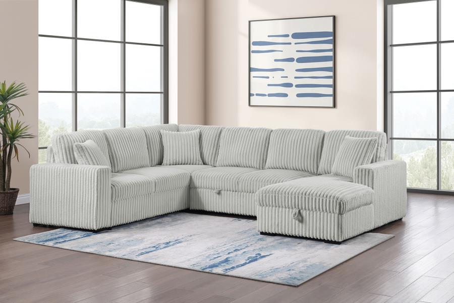 Devonshire - Sleeper Sectional Sofa Storage Chaise