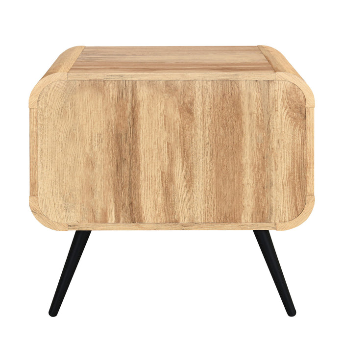 Rowan - One Drawer End Table/Bedside Table - Natural
