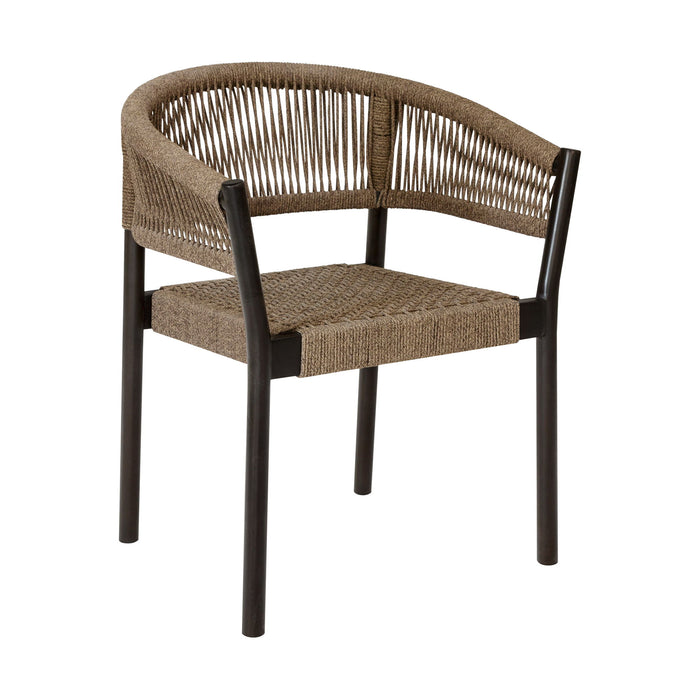 Doris - Outdoor Patio Dining Chair (Set of 2) - Dark Eucalyptus / Truffle
