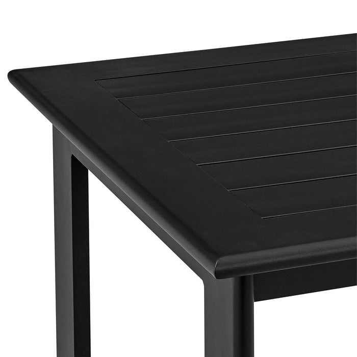 Cayman - Outdoor Patio Bar Height Dining Table - Black