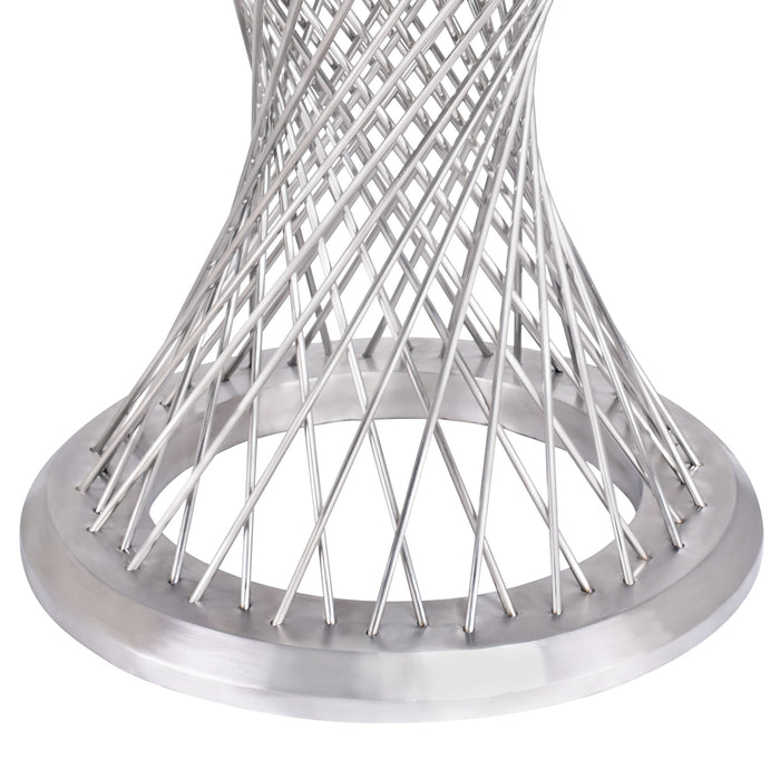 Calypso - Contemporary Dining Table Tempered Glass Top - Clear