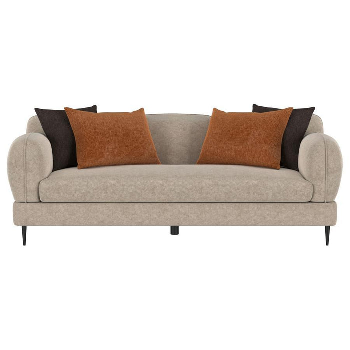 Jade - Chenille Upholstered Modern Track Arm Sofa