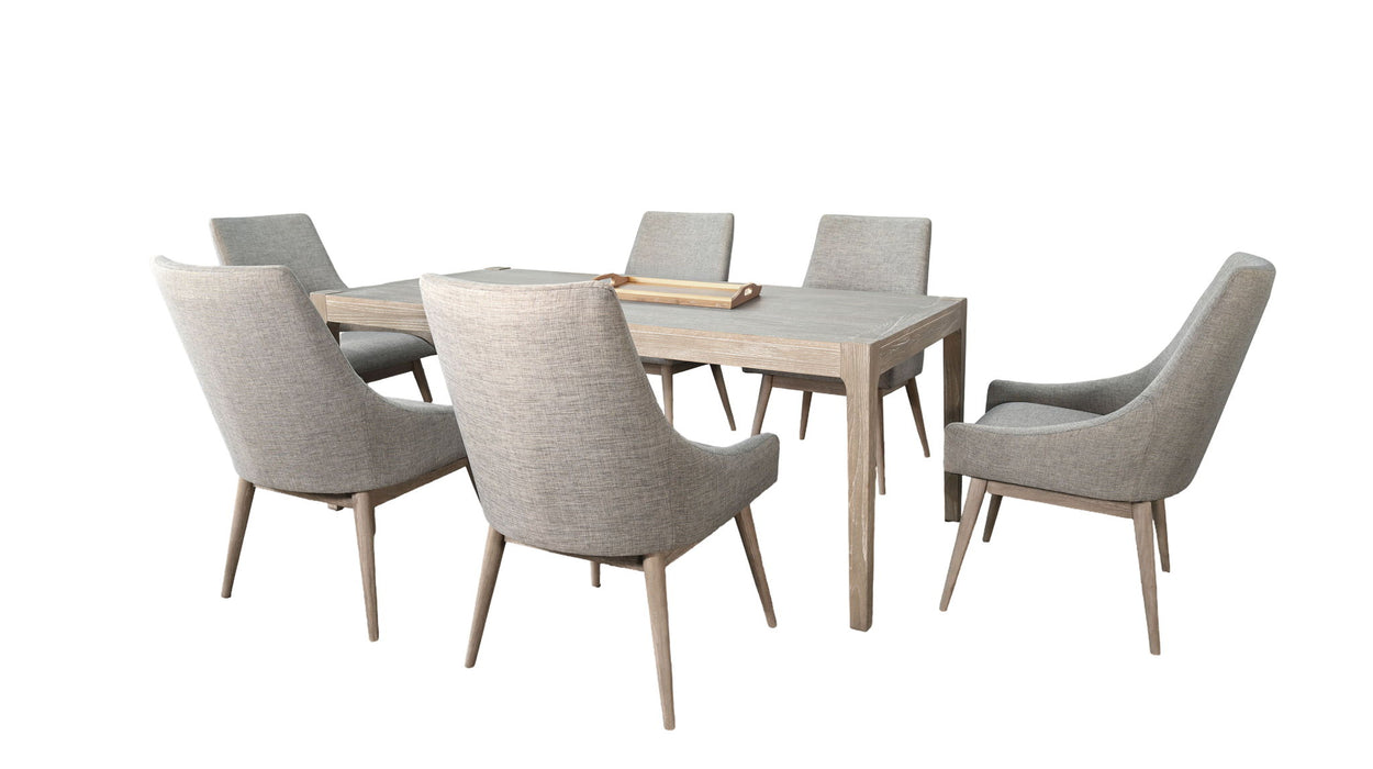 Modern - Blair 7 Piece Dining Set - Wheat
