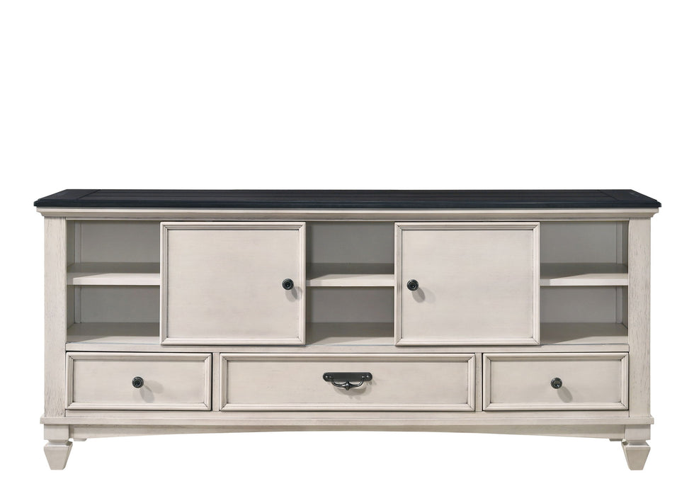 Sawyer - TV Stand - Antique White