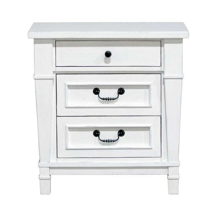Stoney Creek - 3 Drawer Nightstand - White
