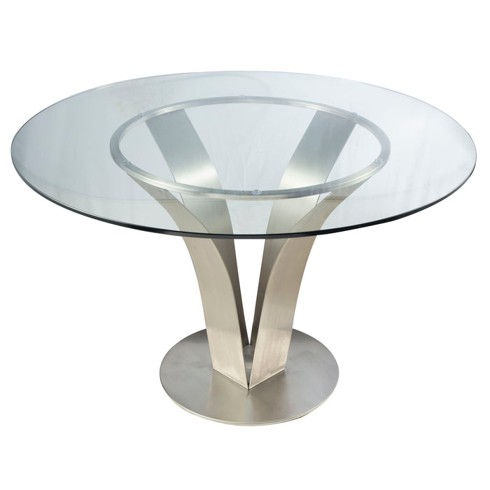 Cleo - Contemporary Dining Table - Clear