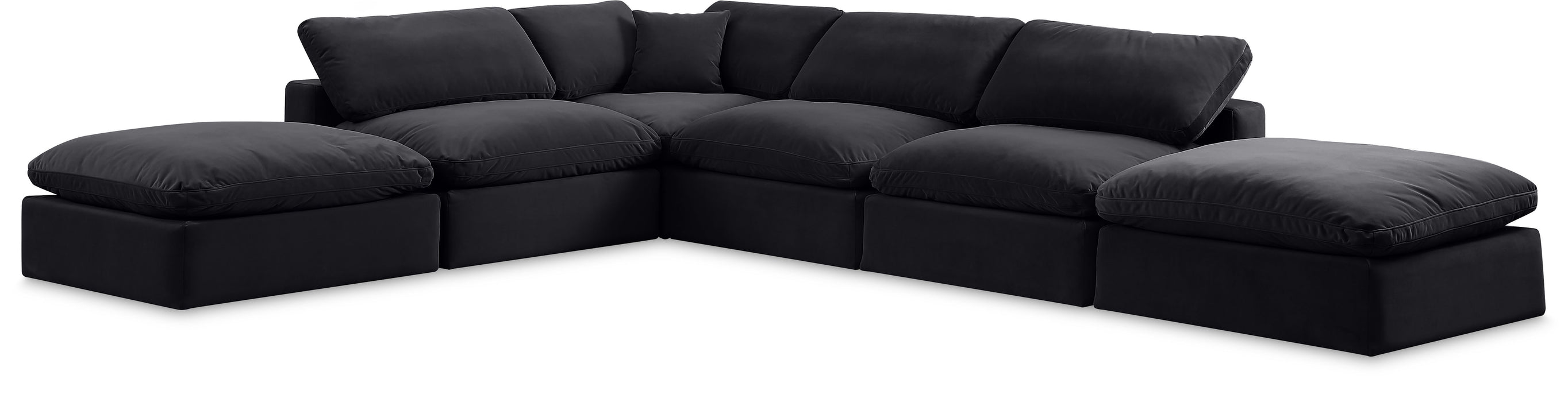 Comfy - 6 Piece Velvet Modular Sectional