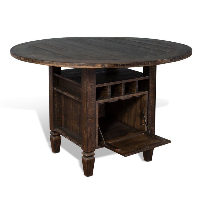 Homestead - Round Counter Height Dining Table - Tobacco Leaf