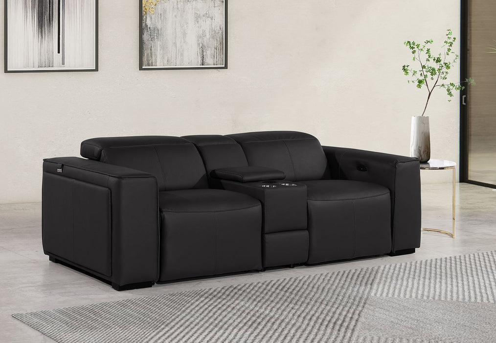 1224 - 3-Piece Modular Power Reclining Loveseat In With 2 Power Recliners & Power Headrests