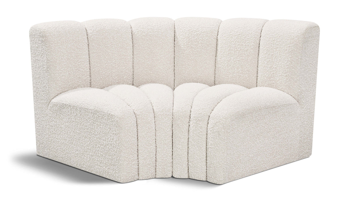 Arc - Boucle Fabric 2 Piece Modular Sofa