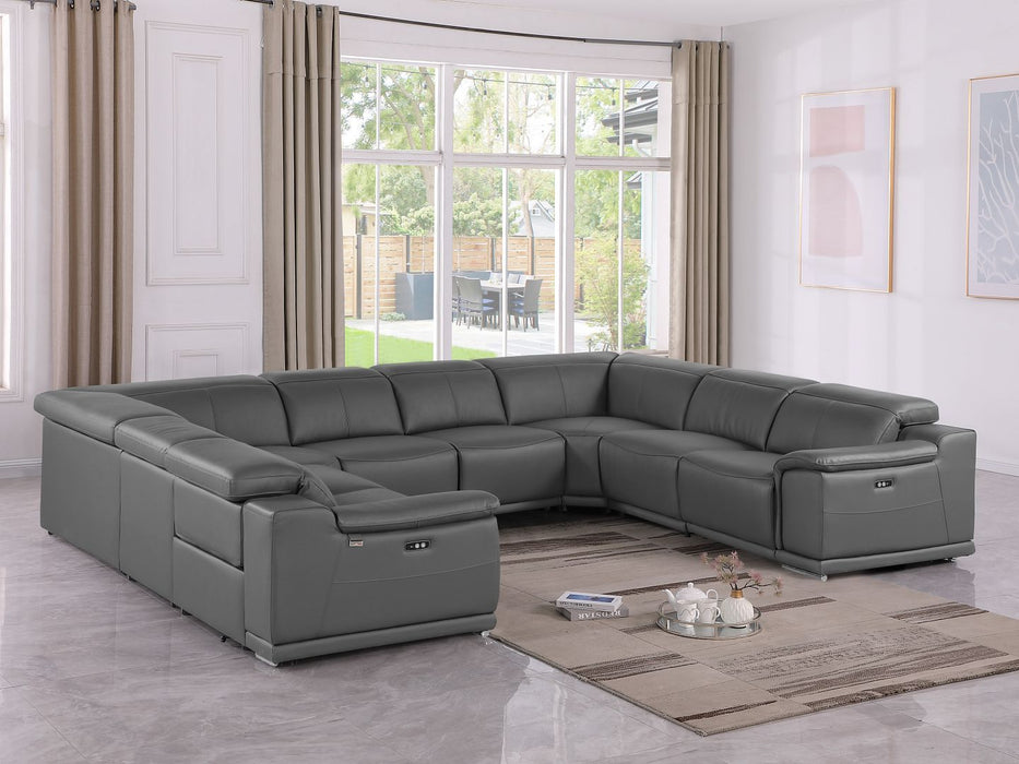 9762 - 8-Piece U-Shaped Sectional Sofa With 4 Power Recliners