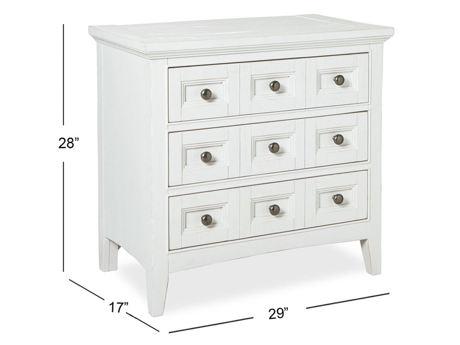 Heron Cove - Two Tone Drawer Nightstand - Chalk White And Dovetail Grey