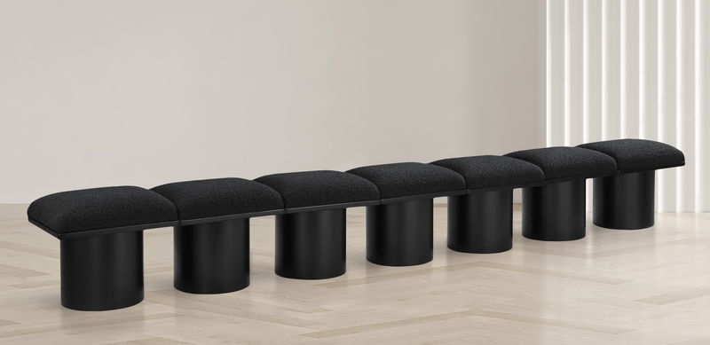 Pavilion - 7 Piece Modular Bench With Black Base