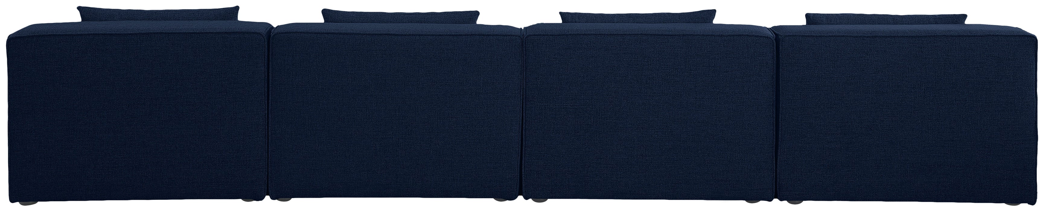 Cube - Linen Modular 4 Seat Armless Sofa