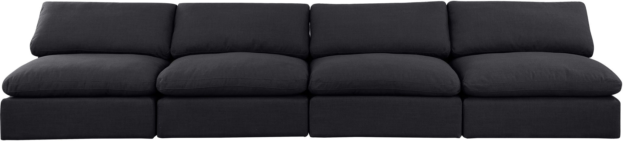 Comfy - Linen Modular Armless Sofa 4 Seats