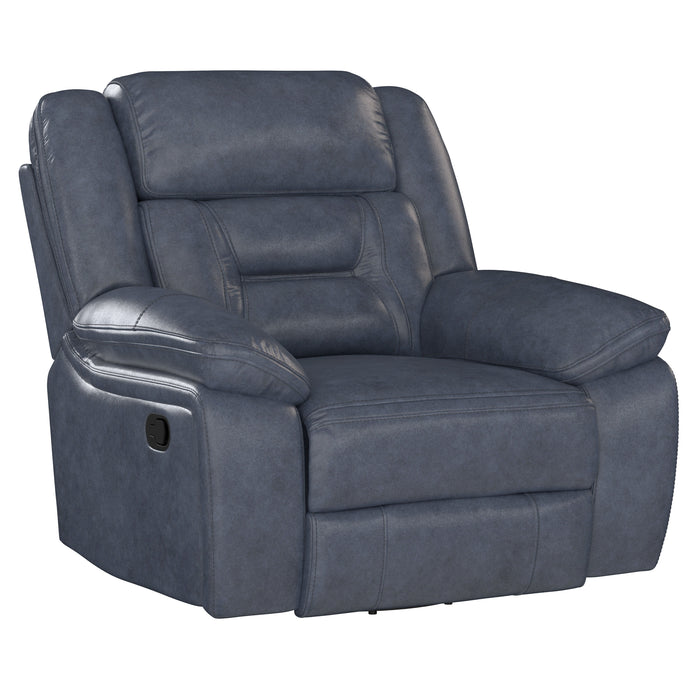 Declan - Swivel Gliding Recliner - Naval Blue