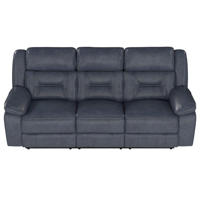 Declan - Reclining Sofa - Naval Blue