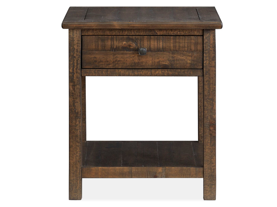 Smithton - Rectangular End Table - Homestead Brown