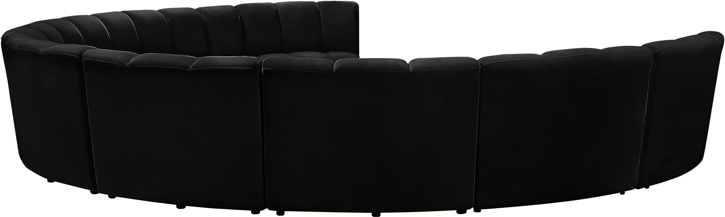 Infinity - 9 Piece Velvet Modular Sectional