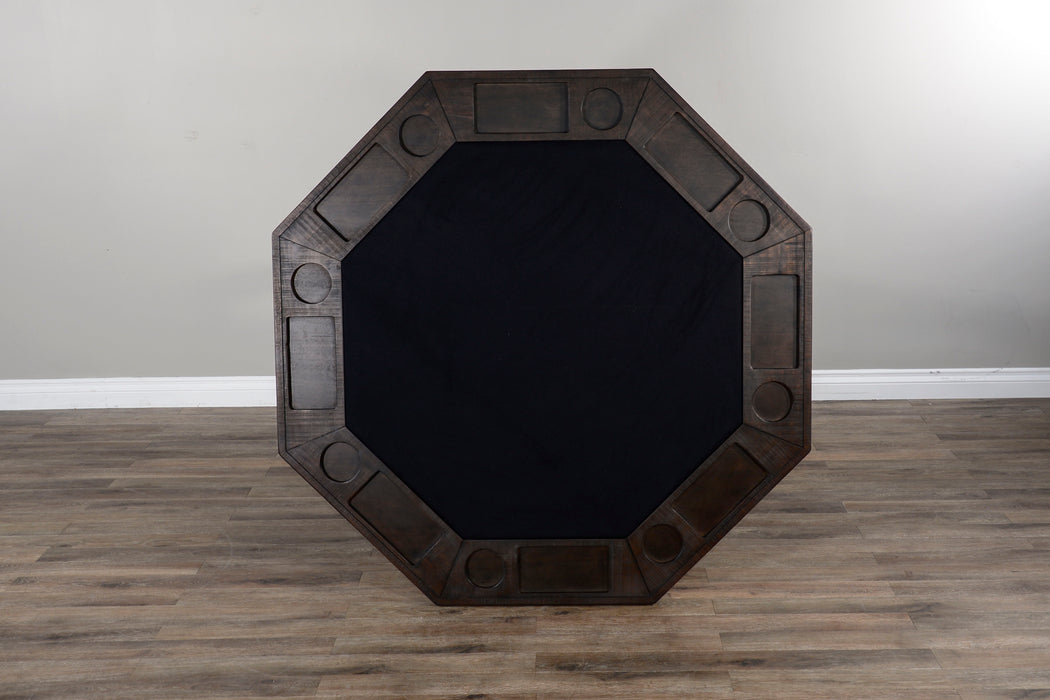 Homestead - Reversible Game And Dining Poker Table - Tobacco Leaf