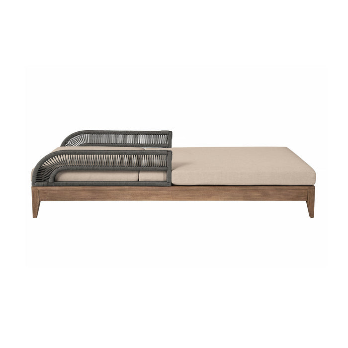 Orbit - Outdoor Patio Chaise Lounge Chair - Weathered Eucalyptus / Taupe