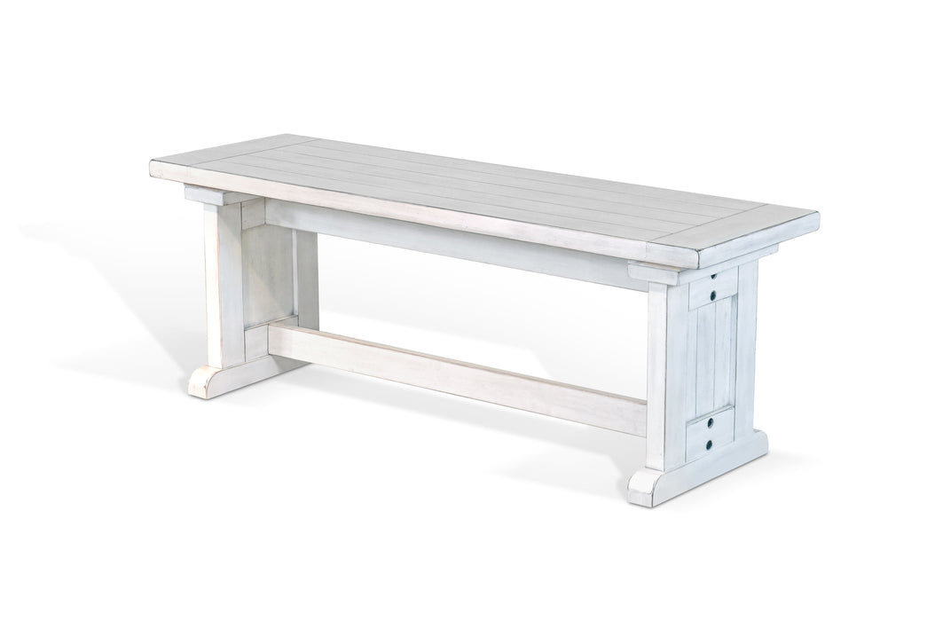 Bayside - Wood Breakfast Nook Dining Set - Marble White