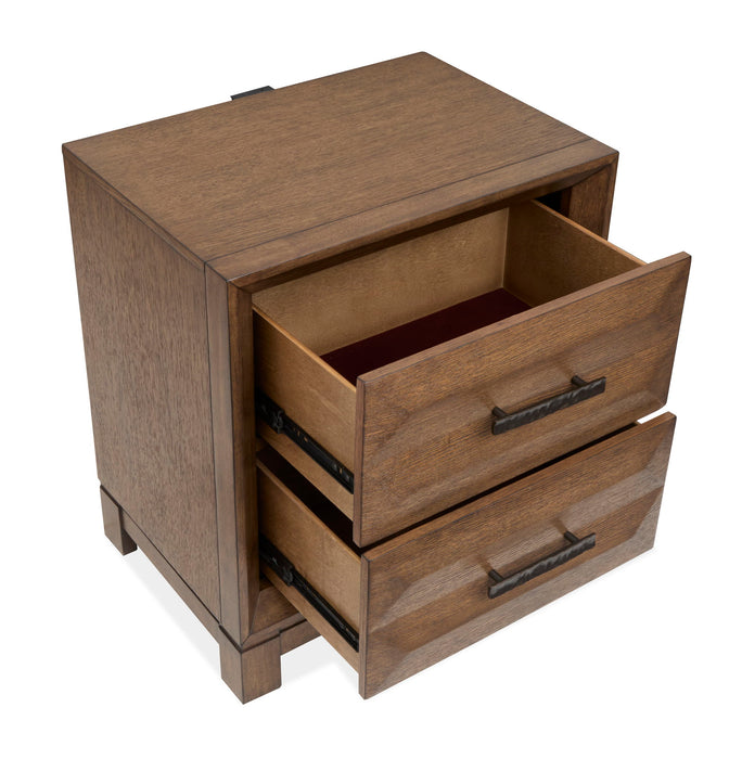 Callisto - Drawer Nightstand - Bourbon Brown