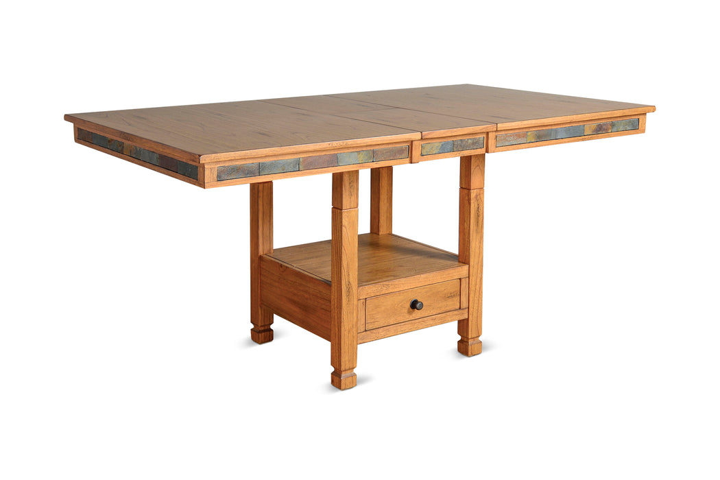 Sedona - Traditional Wood Dining Table - Rustic Oak