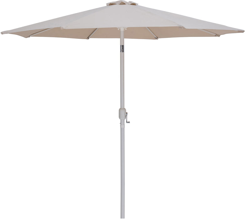 Fiji - Aluminum Patio Umbrella With Round Black And White Base