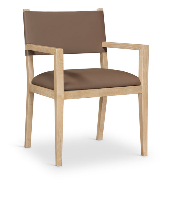 Avon - Vegan Leather Dining Arm Chair