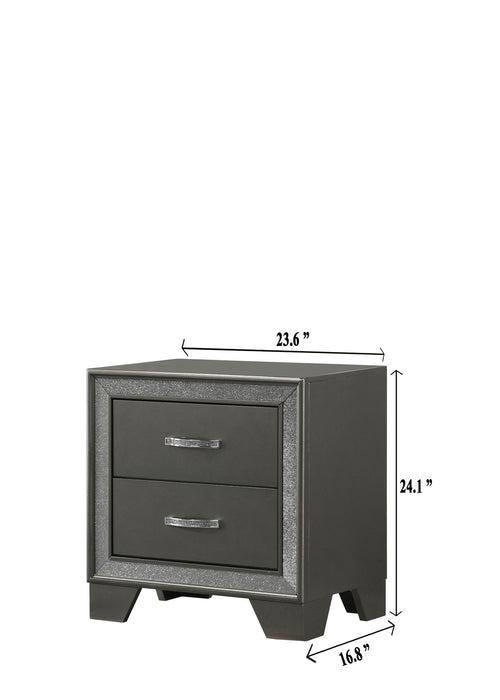 Kaia - Nightstand - Dark Gray
