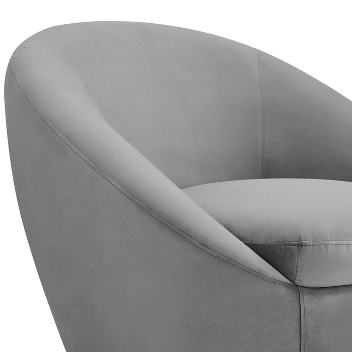 Yves - Velvet Swivel Accent Chair