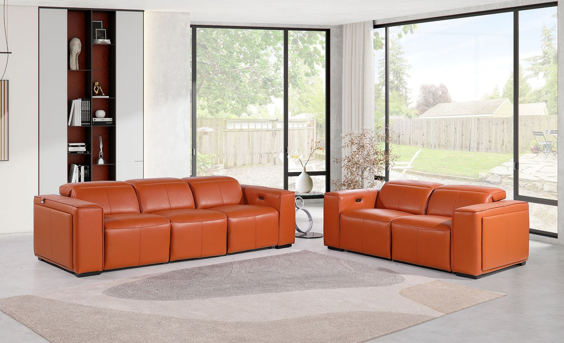 1224 - 5-Piece Modular Power Reclining Sofa And Loveseat Set In With 4 Power Recliners & Power Headrests