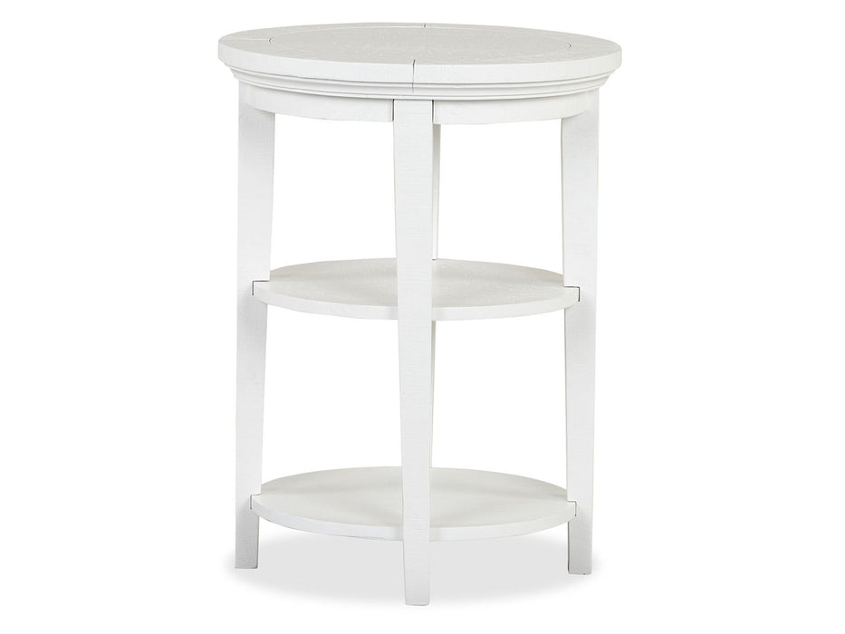 Heron Cove - Round Accent End Table - Chalk White