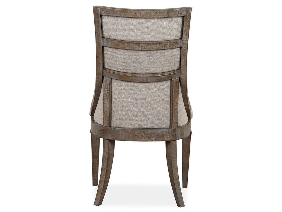 Lancaster - Dining Arm Chair With Upholstered Seat & Back (Set of 2) - Dovetail Grey