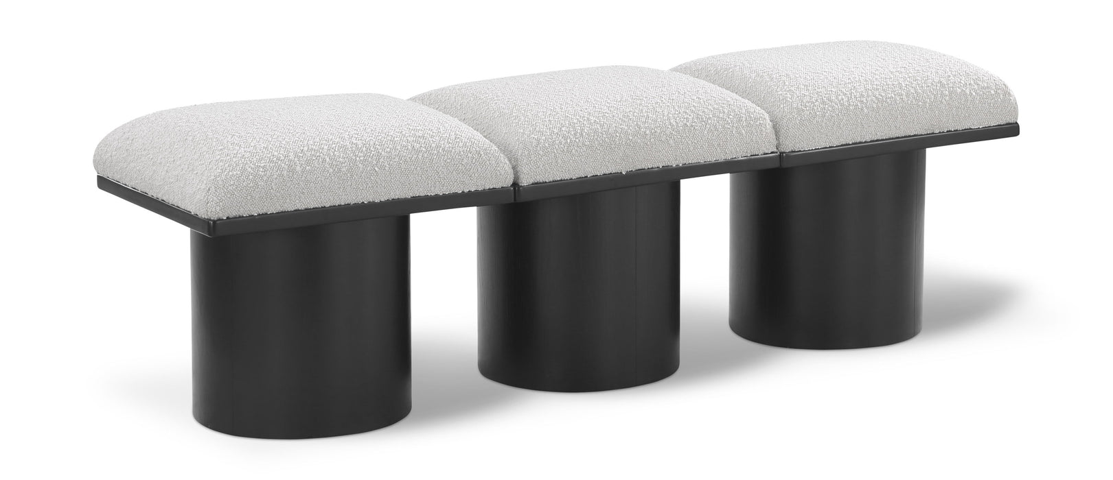 Pavilion - 3 Piece Modular Bench With Black Base