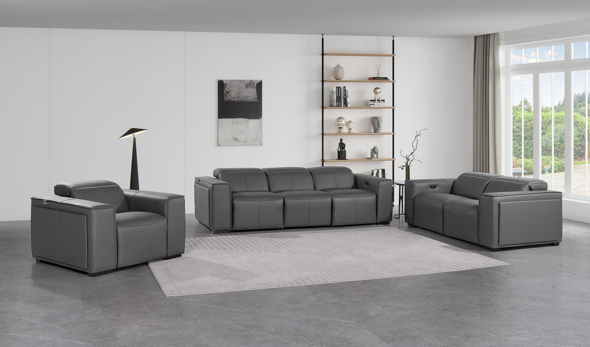 1224 - 6-Piece Modular Power Reclining Sofa, Loveseat & Chair Set In With 6 Power Recliners & Power Headrests