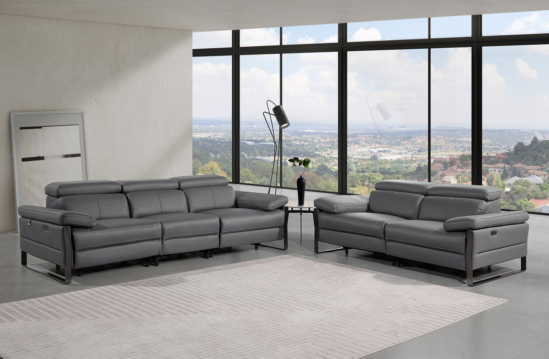 1246 - Modular Power Dual Reclining Sofa And Loveseat Set With Power Headrests