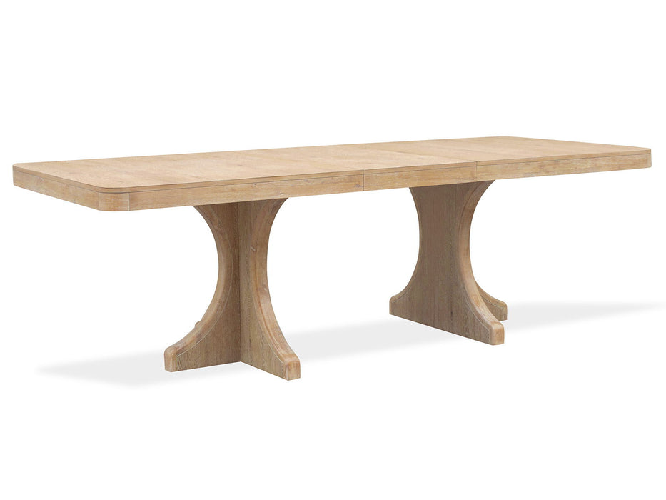 Somerset - Trestle Dining Table - Butternut and Omari Natural