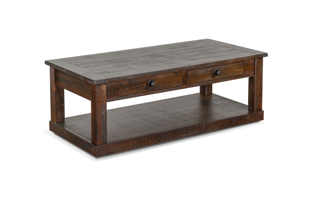 Homestead - Coffee Table With Casters - Tobacco Leaf