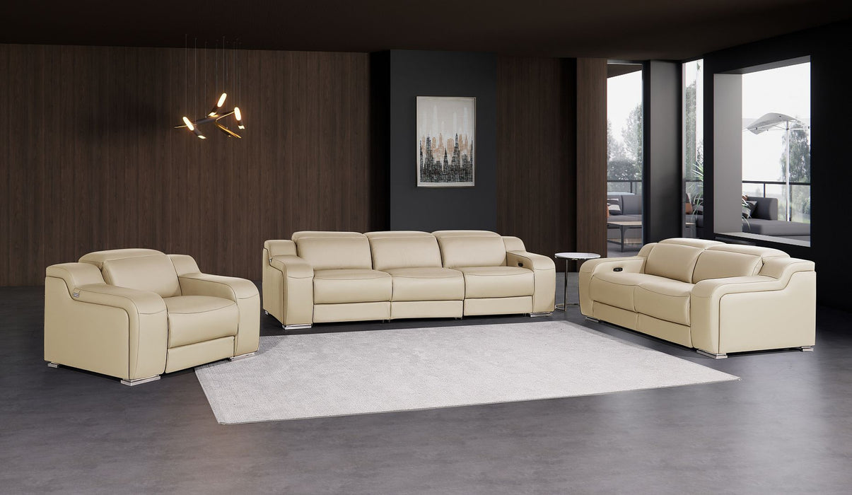 1116 - 6-Piece Modular Power Reclining Sofa, Loveseat & Chair Set In With 5 Power Recliners & Power Headrests