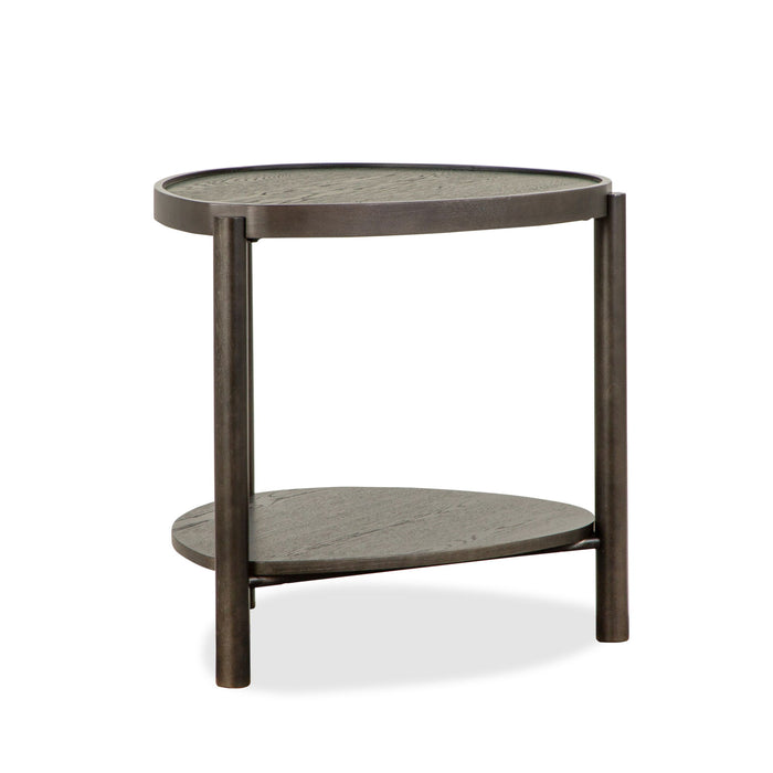 Hadleigh - Shaped Accent End Table - Coffee Bean