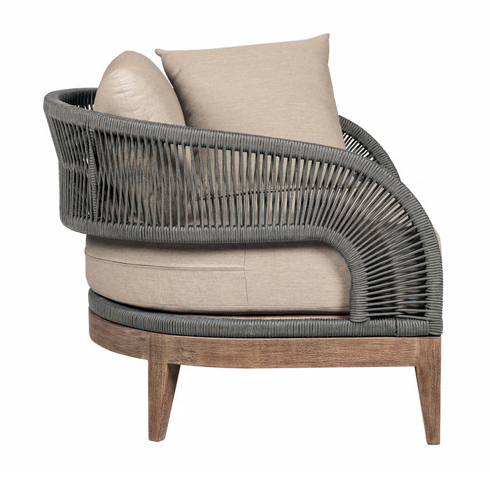 Orbit - Outdoor Patio Chair - Weathered Eucalyptus / Taupe